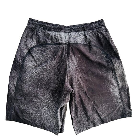 Lululemon Pace Breaker Out Of Mind Short Lined 9" Ocean Spray Ice Grey Black Med - Picture 4 of 6